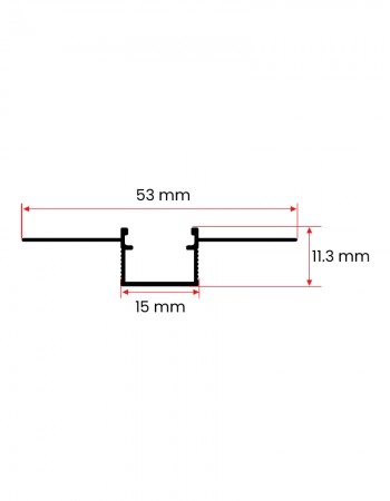 1.5 cm Trimless Alçıpan Led Profili