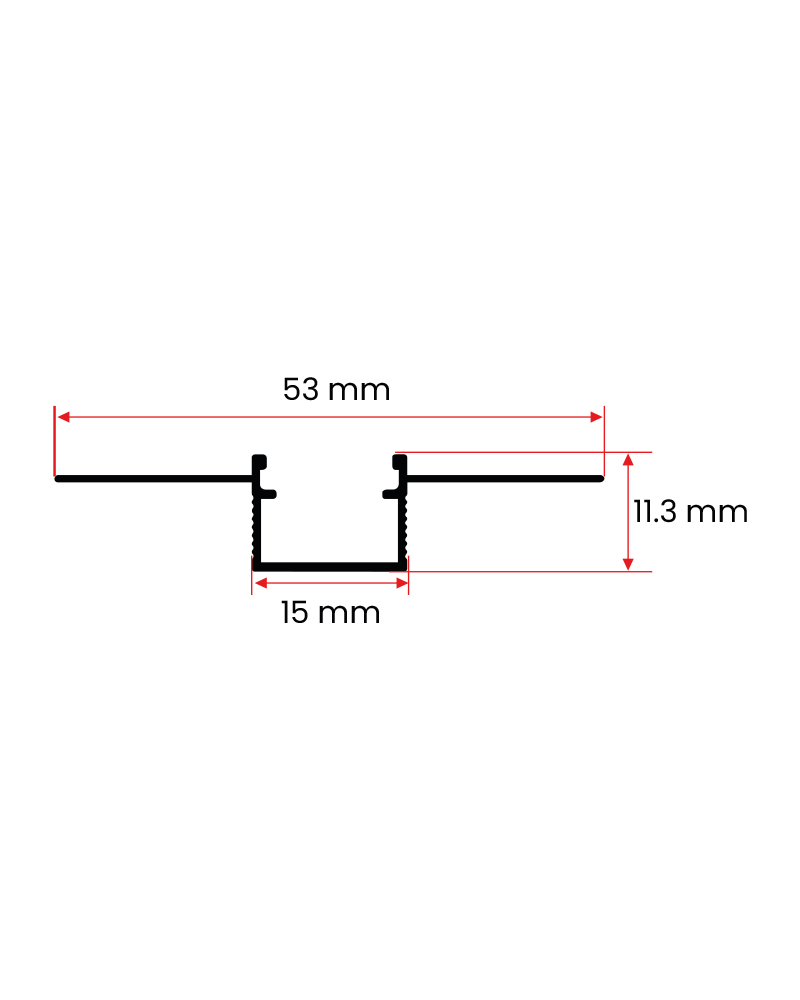 1.5 cm Trimless Led Profili uygulama