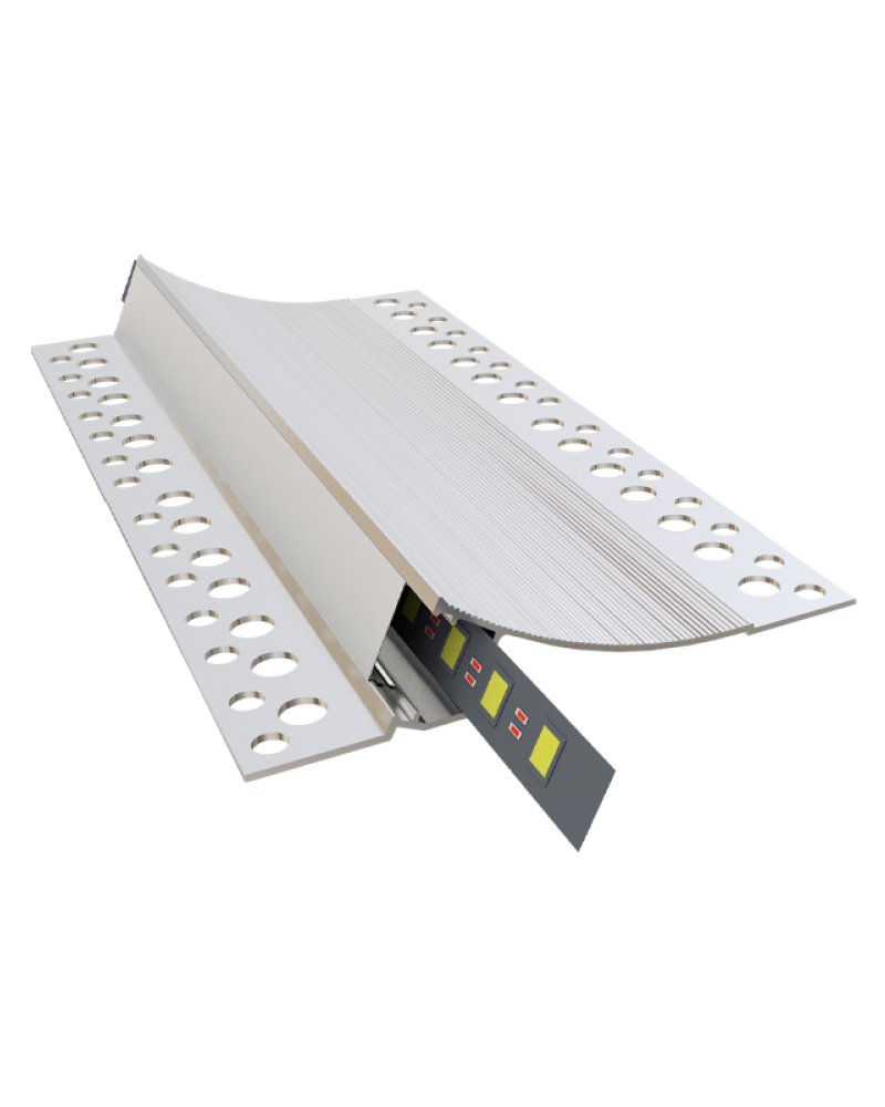 100x20 mm İndirek Sıva Altı Led Profili uygulama