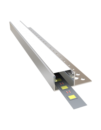 10x15 cm Ters Tek Kanatlı Trimless Alçıpan Profili